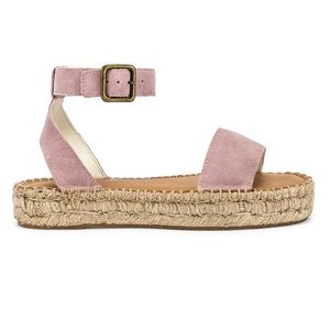 Soludos pink suede sandals